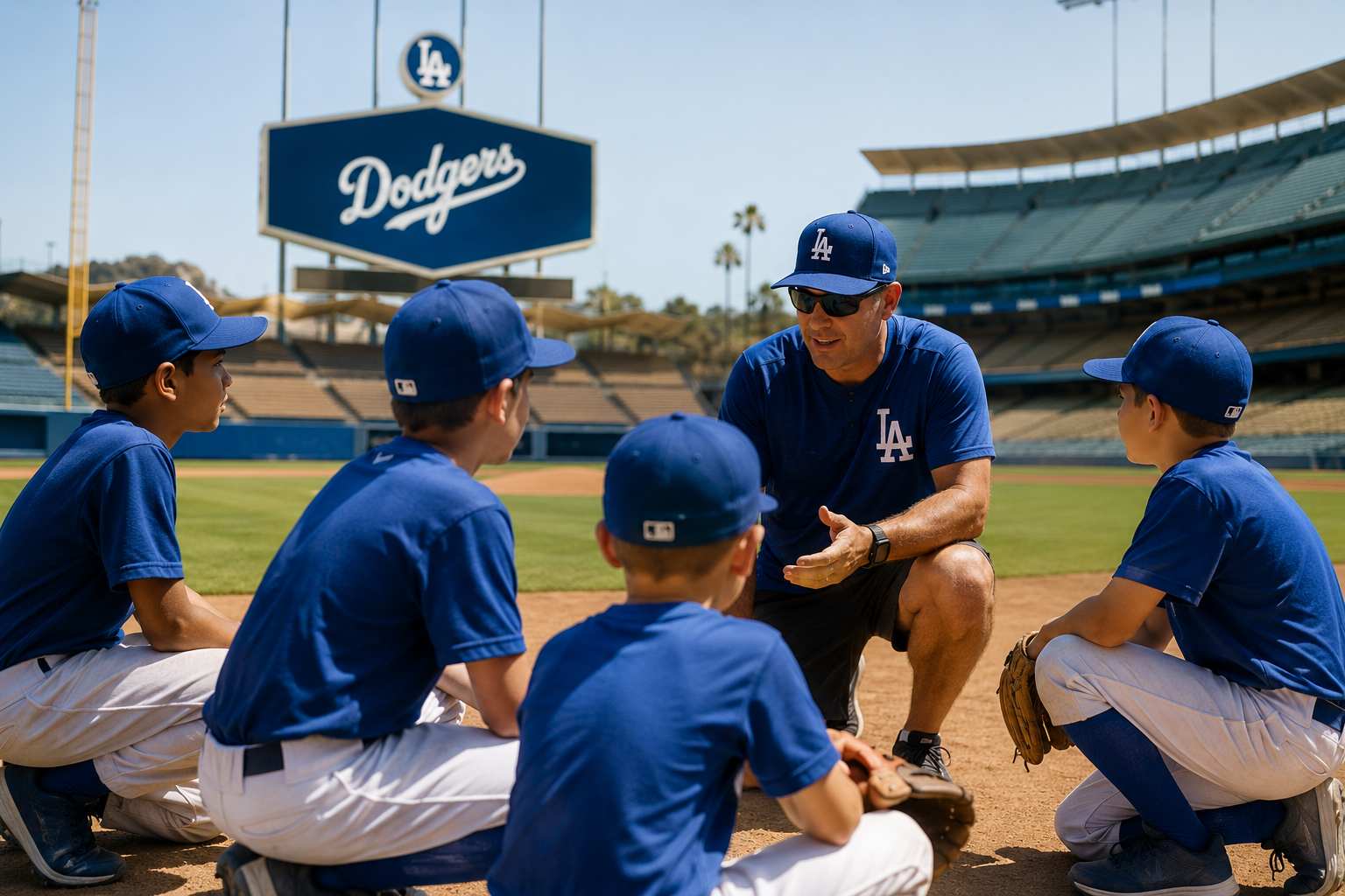 Dodgers Youth Baseball Stadium Camp