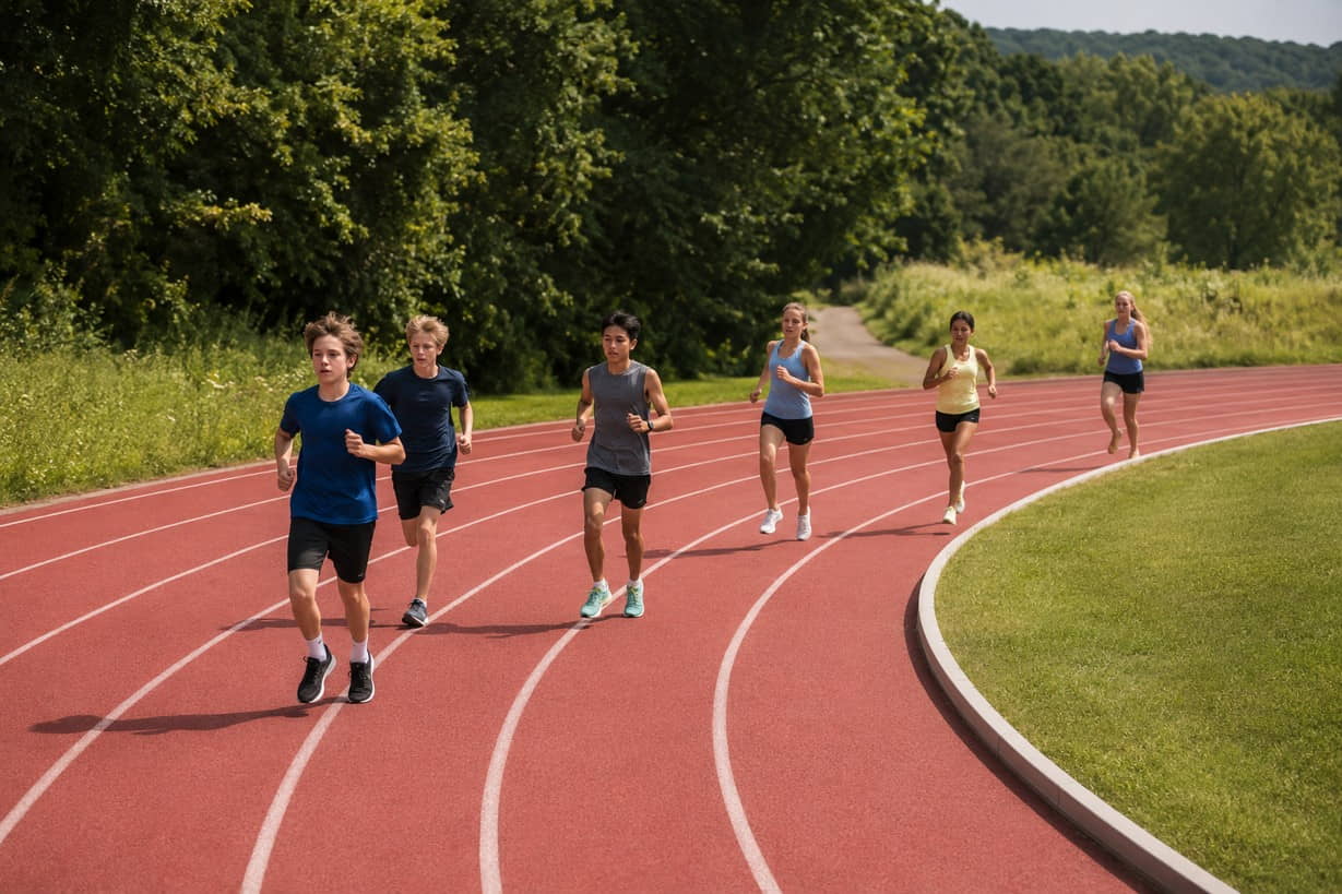Hazel Clark Running Camp At Hackley School
