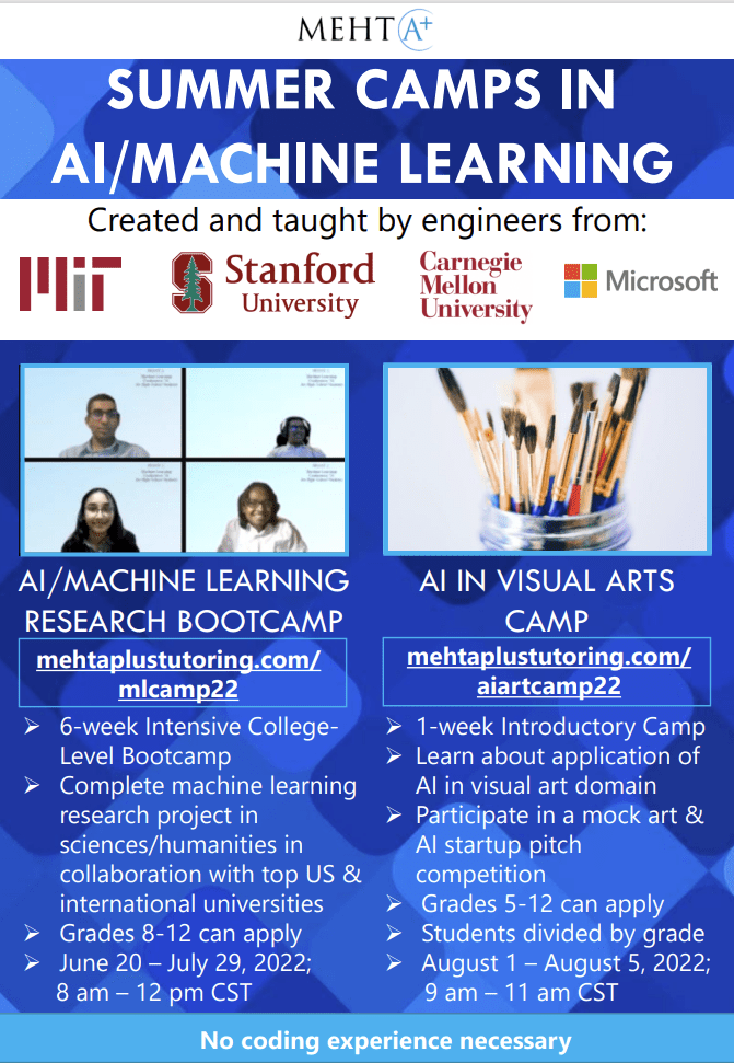 MehtA+ AI/Machine Learning Research Bootcamp photo 1
