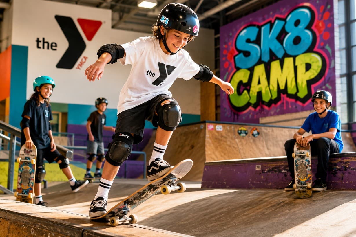 SK8 Camp at the Ott Family YMCA